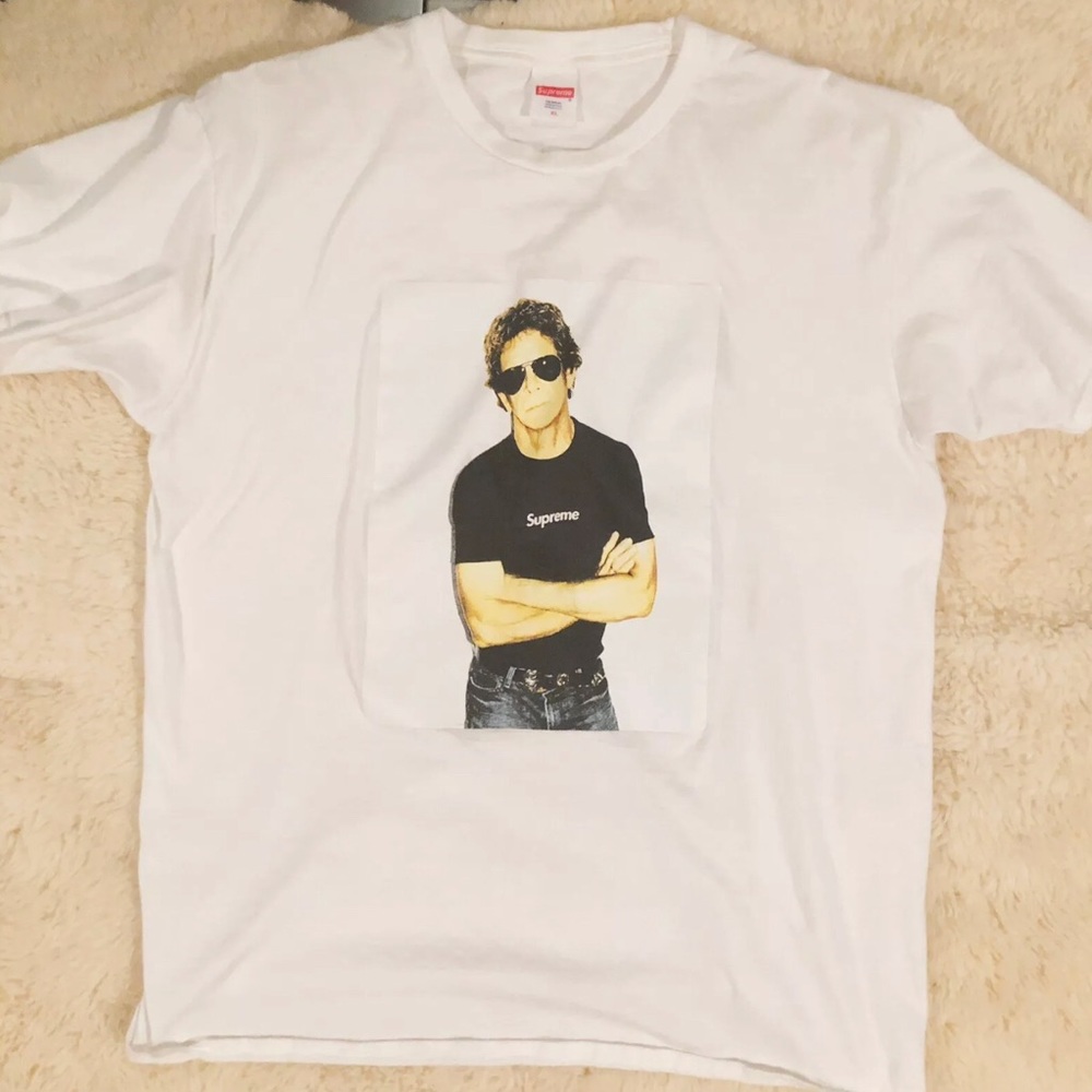 Supreme Lou Reed White Box Logo Tee